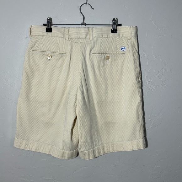 Southern Tide Corded Fish Summertime Shorts Tan Mens 32 - Picture 2 of 4